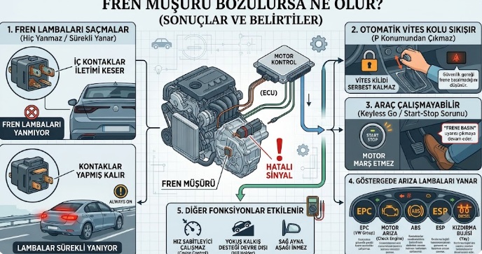 fren müşürü bozulursa ne olur
