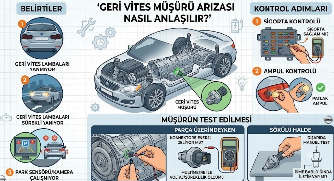 geri vites müşürü arızası nasıl anlaşılır