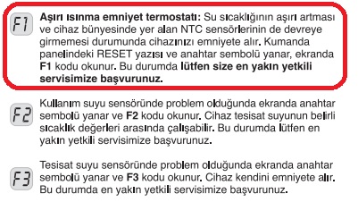 Demirdöküm nitron plus f1 arızası