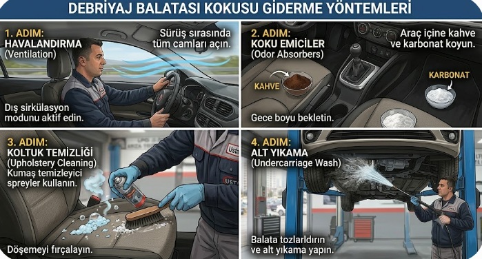 debriyaj balatası kokusu giderme yöntemleri