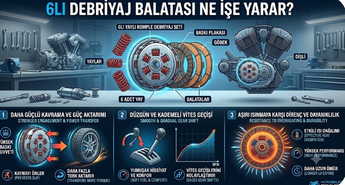 6 lı debriyaj balatası ne işe yarar