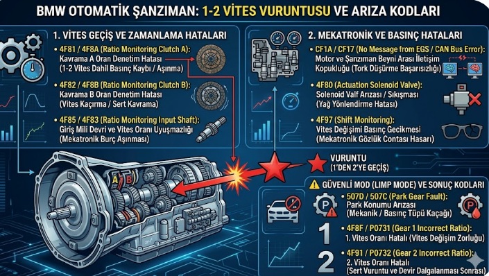 BMW otomatik şanzıman vuruntu sorunu