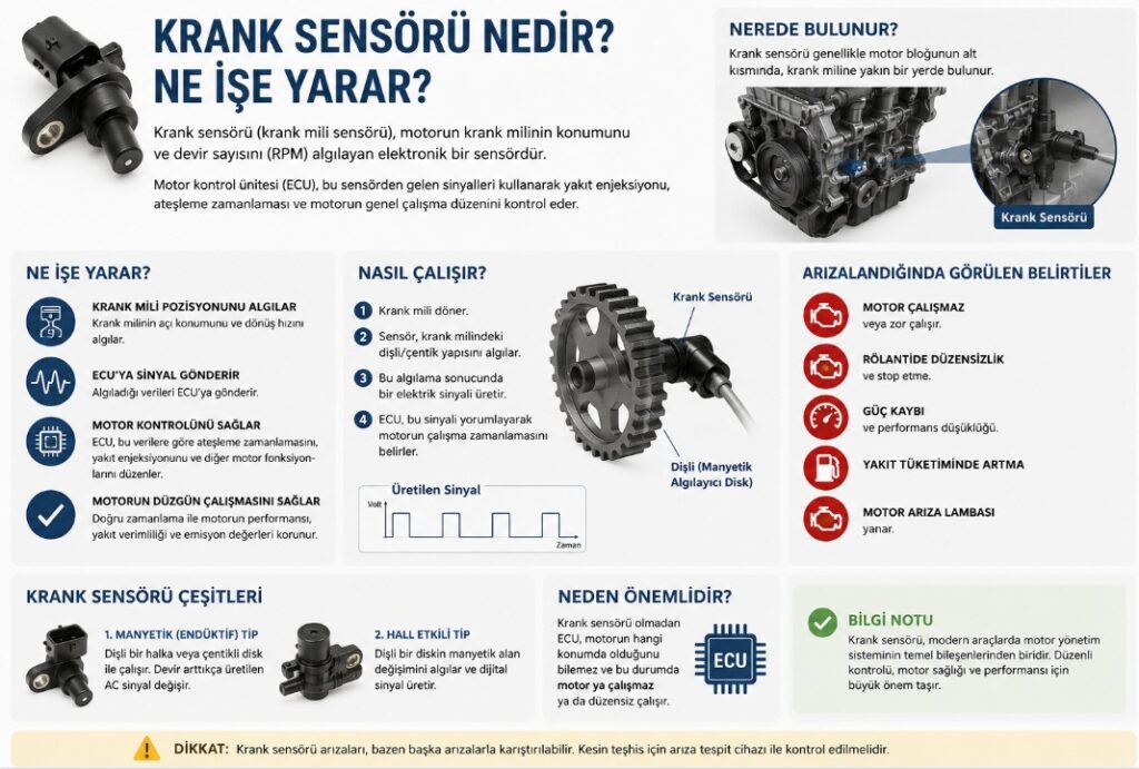 krank sensörü ne işe yarar