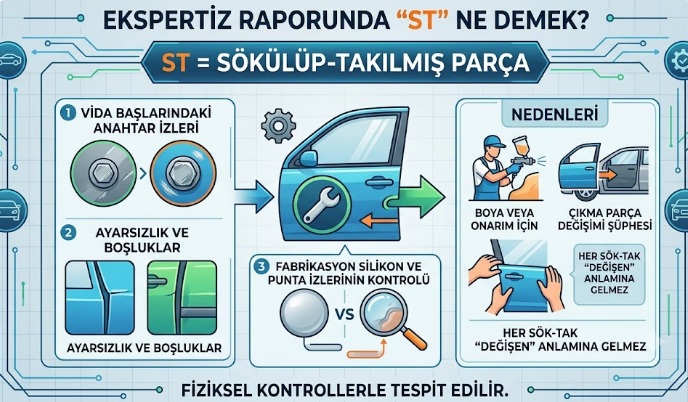 Ekspertiz raporunda st ne demek