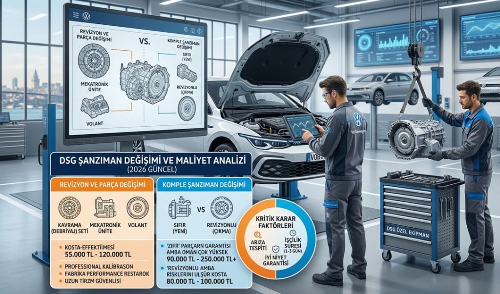 DSG şanzıman değişim fiyatı