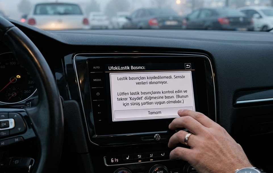 Golf 7 lastik basınçları kaydedilemedi