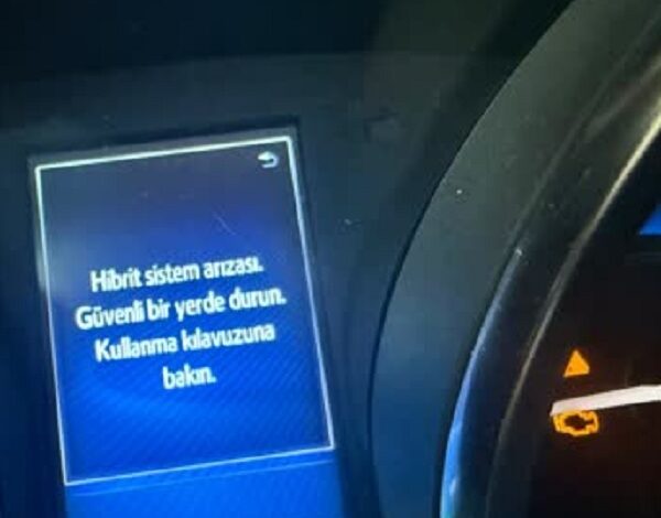 Toyota hibrit sistem arızası