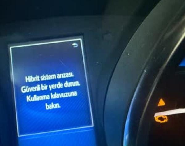 Toyota hibrit sistem arızası