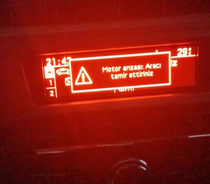 peugeot 301 motor arızası aracı tamir ettiriniz