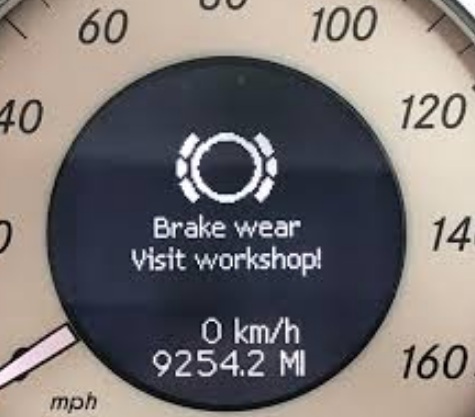 Brake wear visit workshop ne demek 1