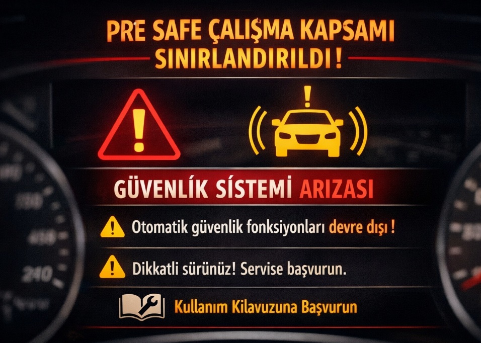 Pre safe çalışma kapsamı sınırlandırıldı arızası