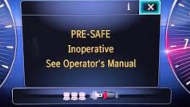 pre-safe inoperative see owner's manual