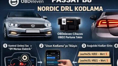 OBDeleven ile Passat B8 gündüz farlarıyla arka stopların yanması (Nordic DRL) nasıl kodlanır