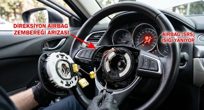 Direksiyon airbag zembereği arızası
